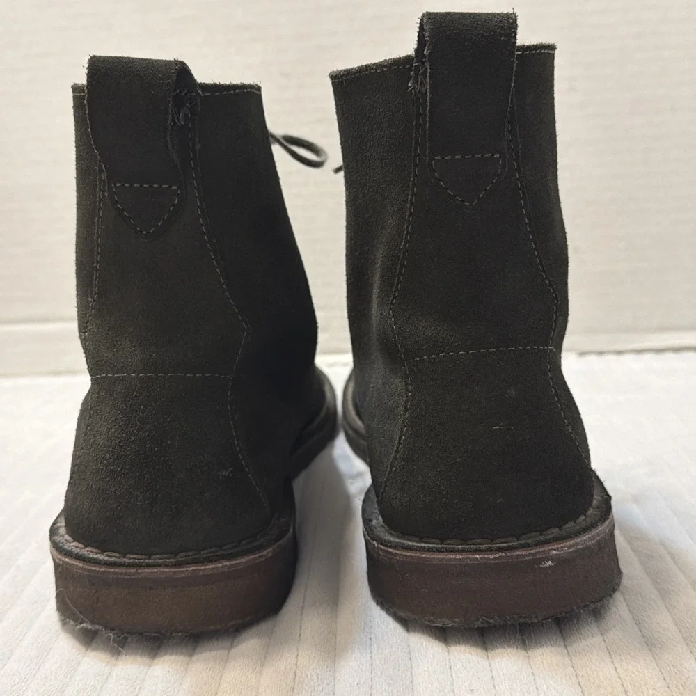 Clarks Originals Dark Brown Charles F Stead Suede Desert Hi Top Boots Size 12 M